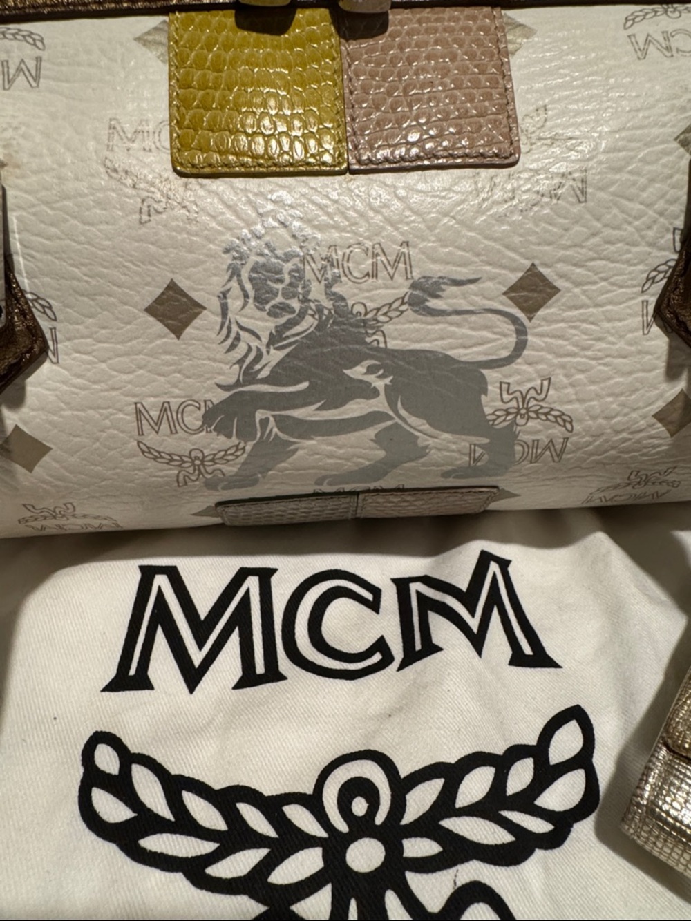 MCM Papillon Princess Bag with Dustbag and MCM Wallet with Charms - Picture 2 of 4